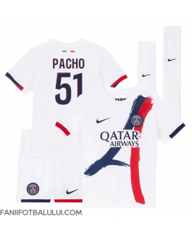 Paris Saint-Germain Willian Pacho #51 Echipament de Fotbal Replică 2024-25 Copii Deplasare (+ Șorturi)